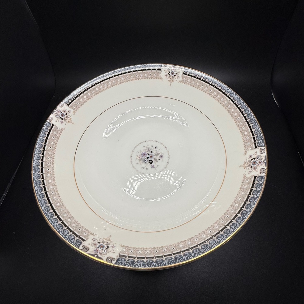 Mikasa Grande Ivory Tropez L5504 Soup Bowl Floral Gold Rim Japan Fine China 91/4
